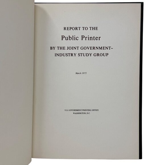 Set 2 Joseph Hennage Books U.S. Public Printer Recommendations & Reports 1972&73 - Picture 9 of 12